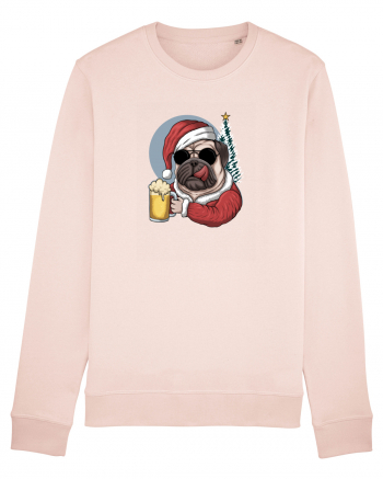 Cool Christmas Pug Candy Pink