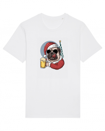 Cool Christmas Pug White