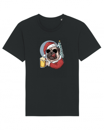 Cool Christmas Pug Black