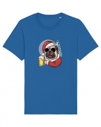 Cool Christmas Pug Royal Blue