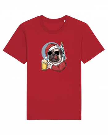 Cool Christmas Pug Red