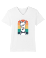 GentleLlama Tricou mânecă scurtă guler V Bărbat Presenter