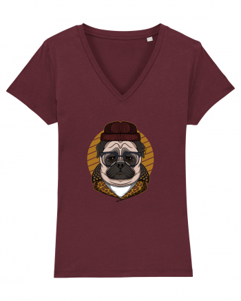 Be Cool Pug Burgundy