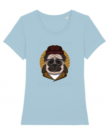 Be Cool Pug Sky Blue