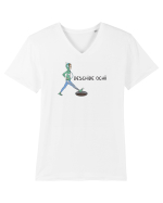 Deschide ochii Tricou mânecă scurtă guler V Bărbat Presenter