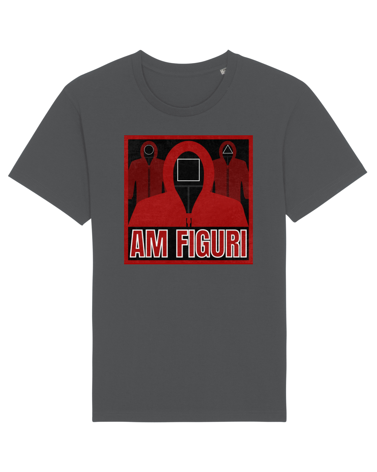 Tricou mânecă scurtă Unisex Rocker Anthracite