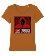 Amuzant Squid Game Tricou mânecă scurtă guler larg fitted Damă Expresser
