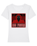 Amuzant Squid Game Tricou mânecă scurtă guler larg fitted Damă Expresser