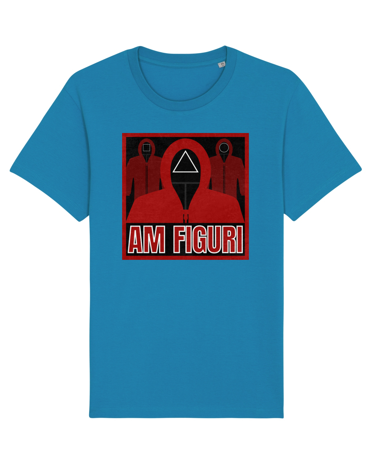 Tricou mânecă scurtă Unisex Rocker Azur