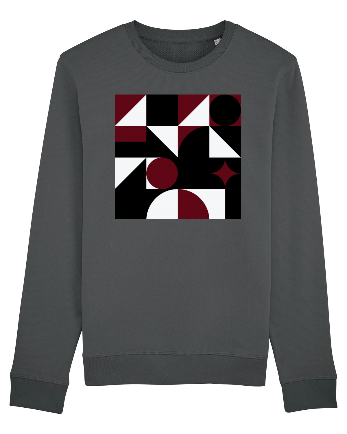 Bluză mânecă lungă Unisex Rise Anthracite