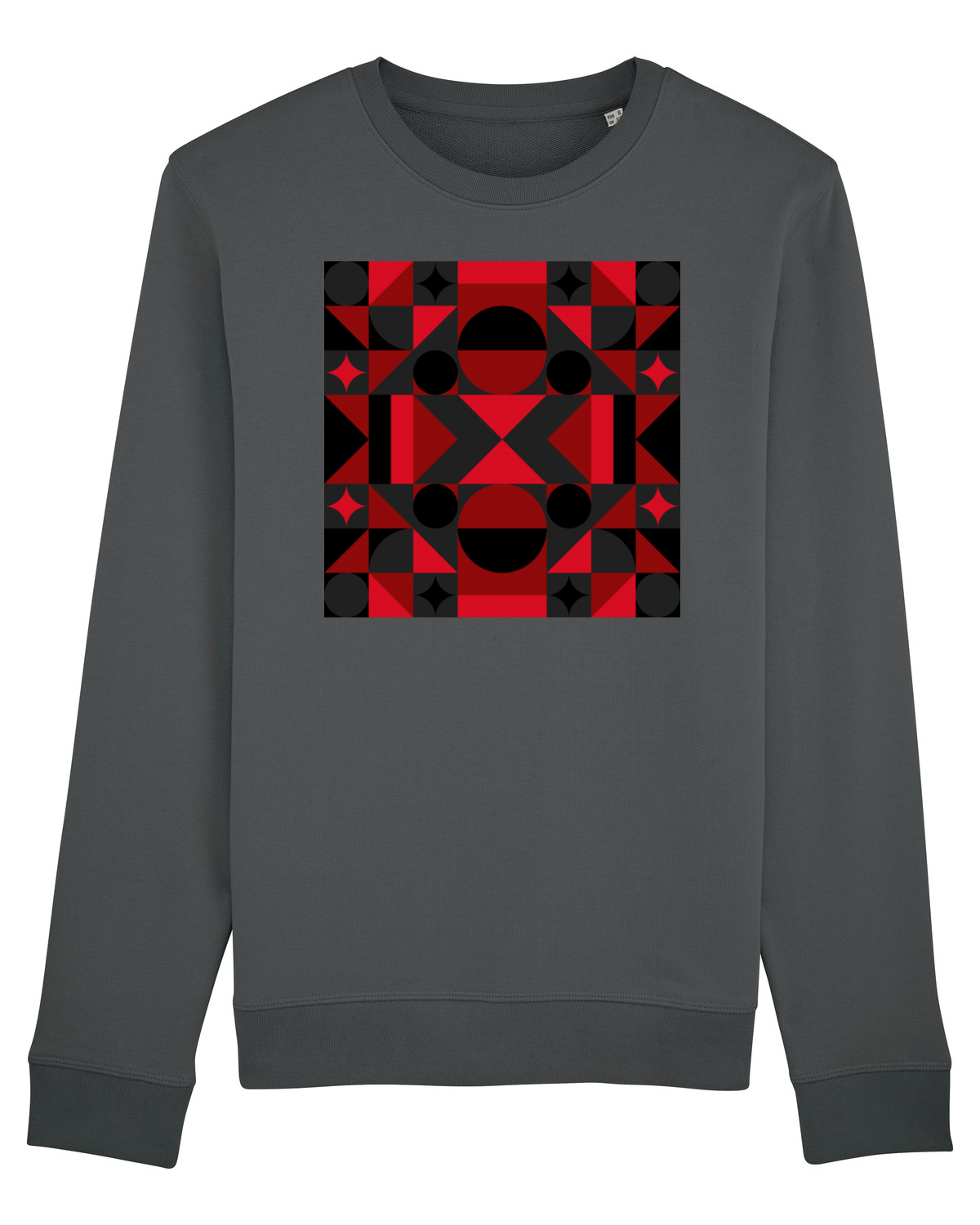 Bluză mânecă lungă Unisex Rise Anthracite