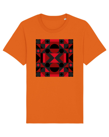 Arta Abstracta Modernista Bright Orange