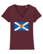 Scotland Tricou mânecă scurtă guler V Damă Evoker