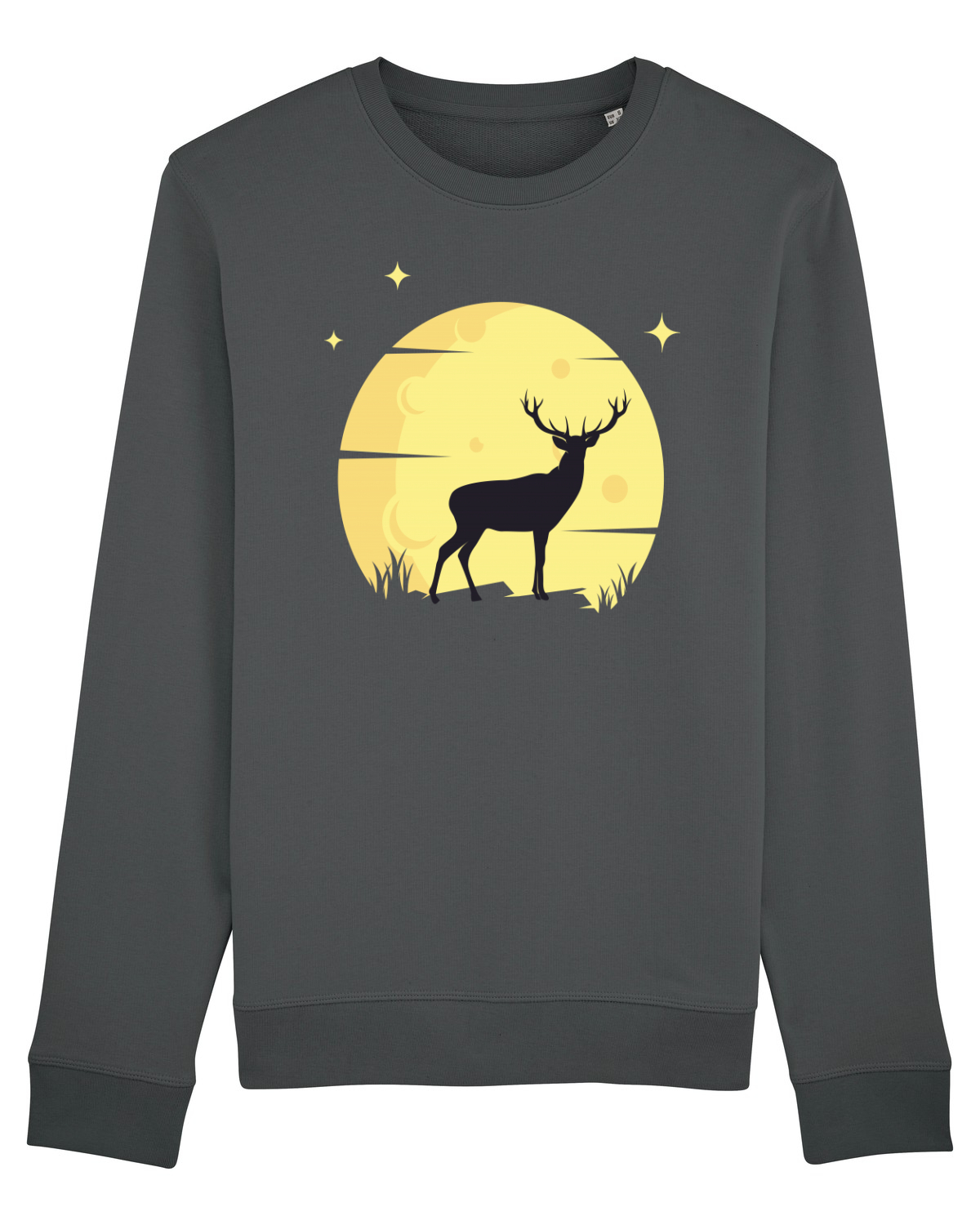 Bluză mânecă lungă Unisex Rise Anthracite