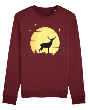 Cerb la Lună Galbenă Burgundy