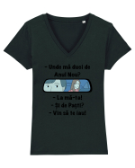 Unde ma duci de anul nou ?  Tricou mânecă scurtă guler V Damă Evoker