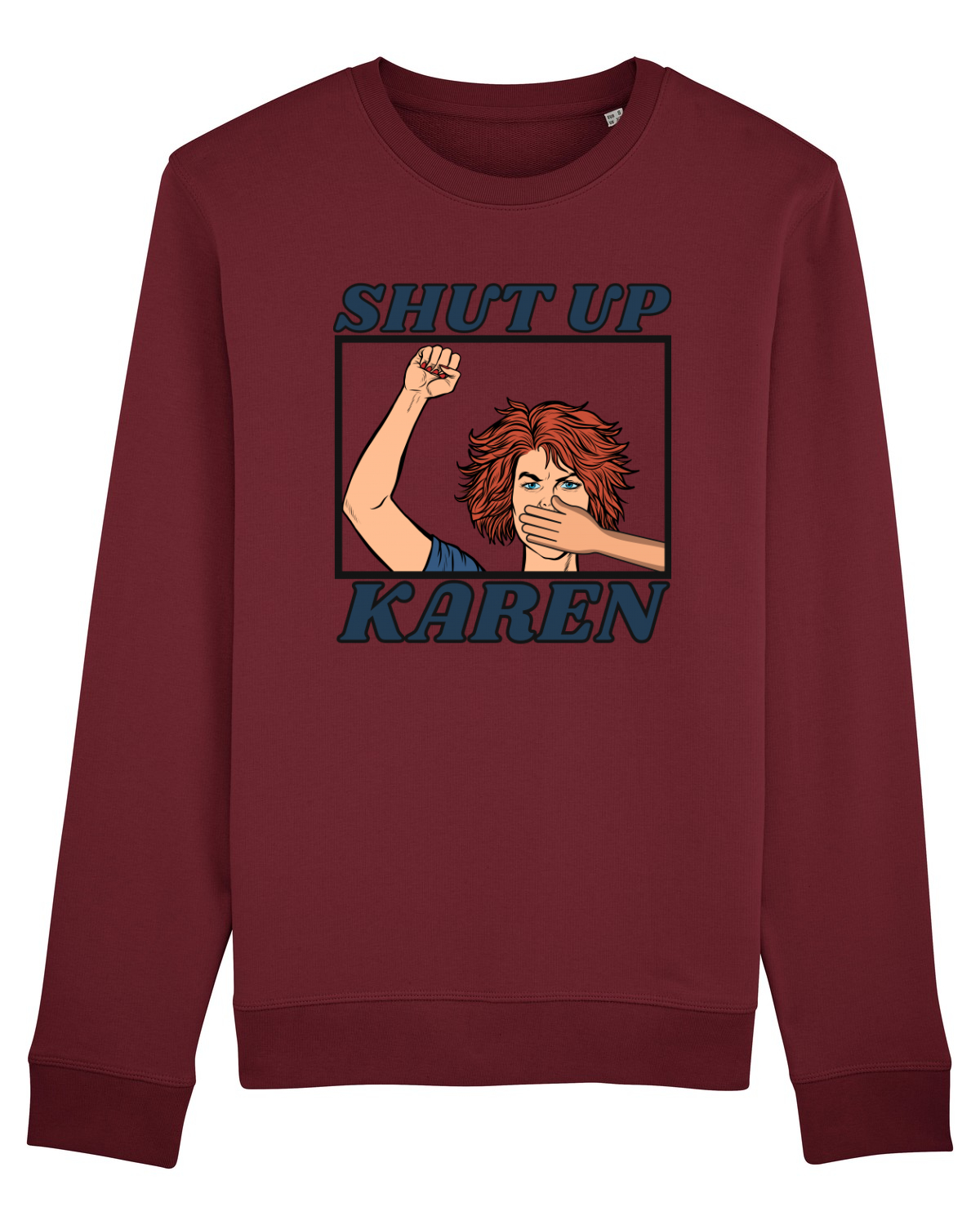 Bluză mânecă lungă Unisex Rise Burgundy