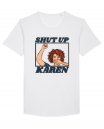 Shut Up Karen Meme Tricou mânecă scurtă guler larg Bărbat Skater