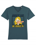 Shut Up Karen Meme Tricou mânecă scurtă guler V Bărbat Presenter
