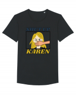 Shut Up Karen Meme Tricou mânecă scurtă guler larg Bărbat Skater