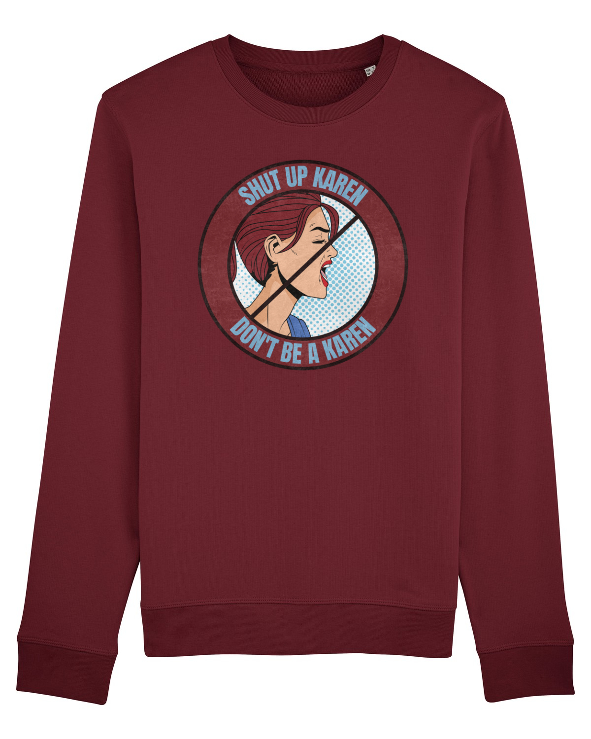 Bluză mânecă lungă Unisex Rise Burgundy