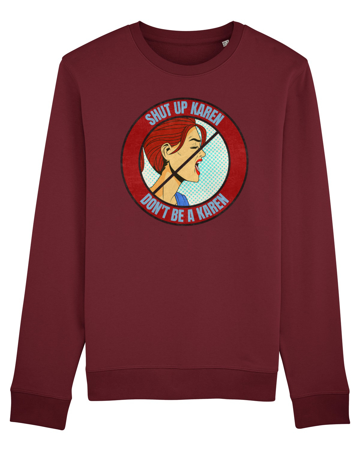 Bluză mânecă lungă Unisex Rise Burgundy
