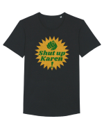 Shut Up Karen Meme Tricou mânecă scurtă guler larg Bărbat Skater