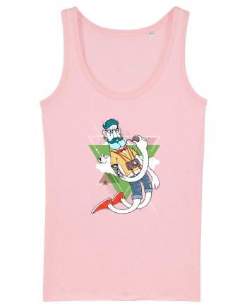 Hipster Cartoon Cotton Pink