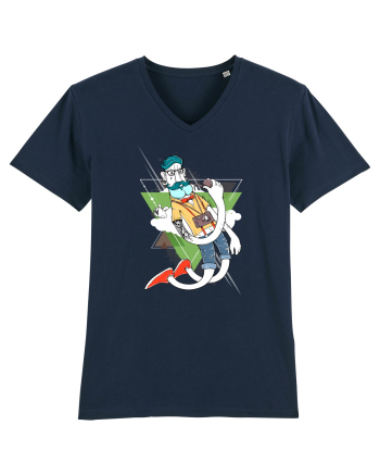 Hipster Cartoon French Navy
