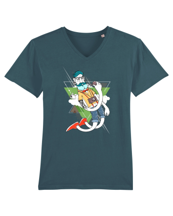 Hipster Cartoon Stargazer