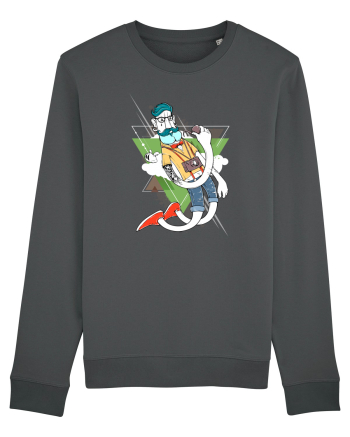 Hipster Cartoon Anthracite