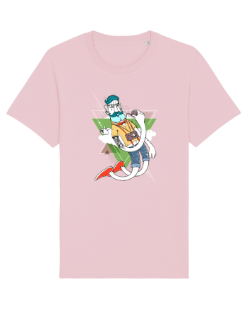 Hipster Cartoon Cotton Pink