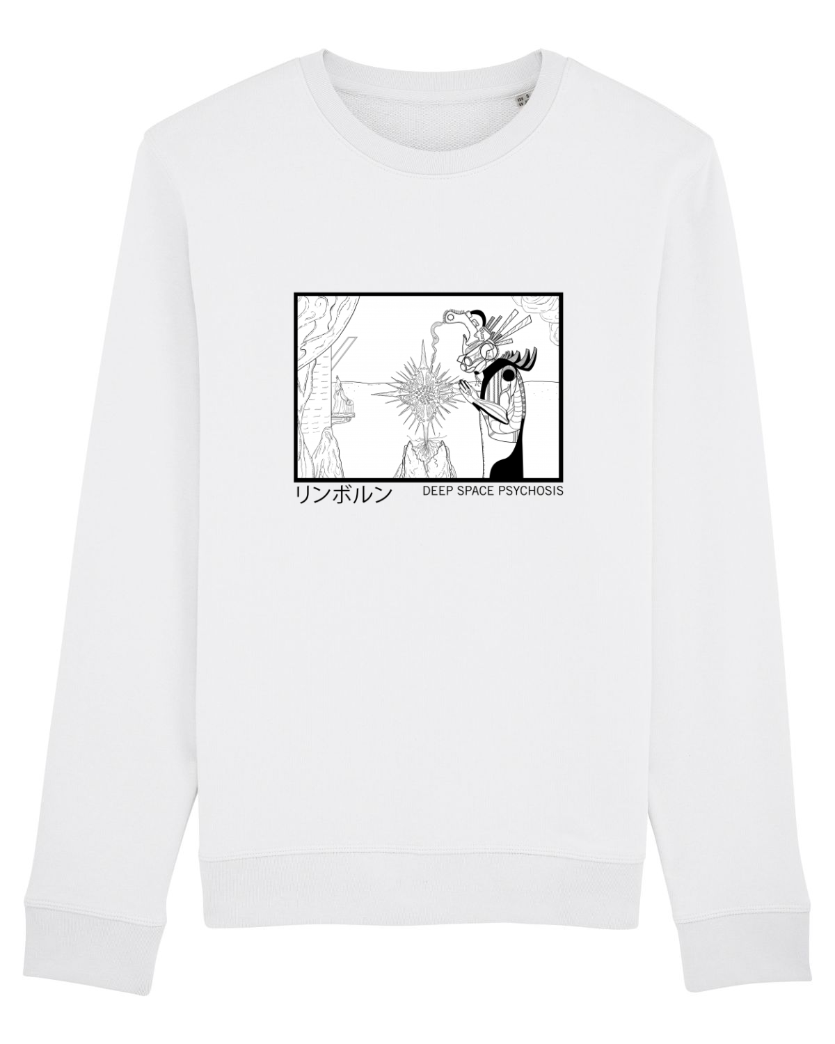 Bluză mânecă lungă Unisex Rise White