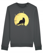 Vulpe la Luna Galben Bluză mânecă lungă Unisex Rise