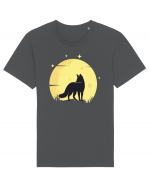 Vulpe la Luna Galben Tricou mânecă scurtă Unisex Rocker