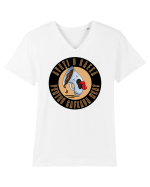Aveti o cafea? Tricou mânecă scurtă guler V Bărbat Presenter
