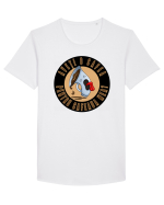 Aveti o cafea? Tricou mânecă scurtă guler larg Bărbat Skater