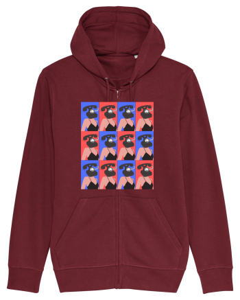 Femeie Abstract  Burgundy