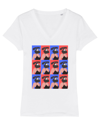 Femeie Abstract  White