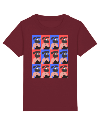 Femeie Abstract  Burgundy