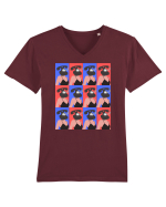 Femeie Abstract  Tricou mânecă scurtă guler V Bărbat Presenter