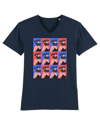 Femeie Abstract  French Navy
