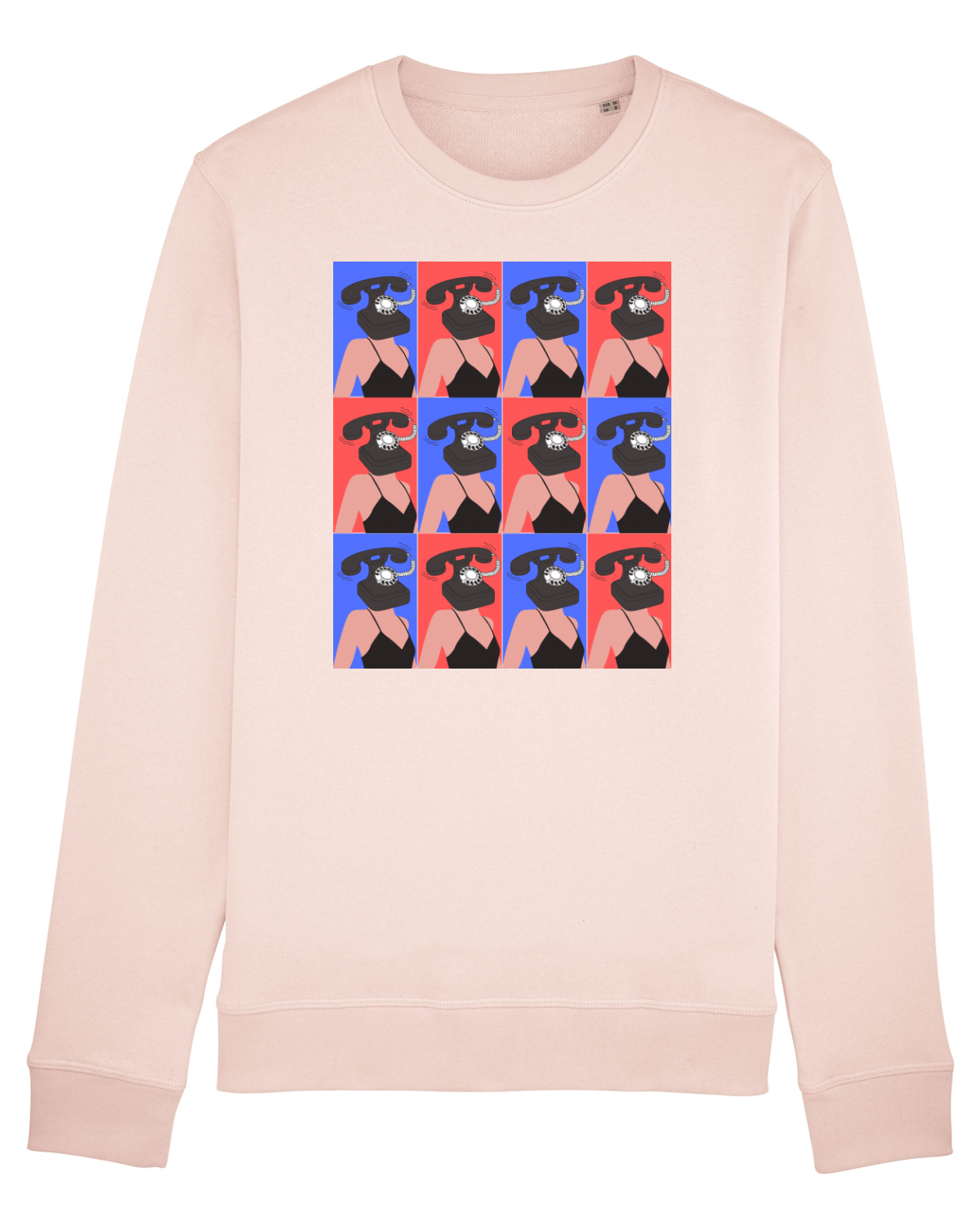Bluză mânecă lungă Unisex Rise Candy Pink