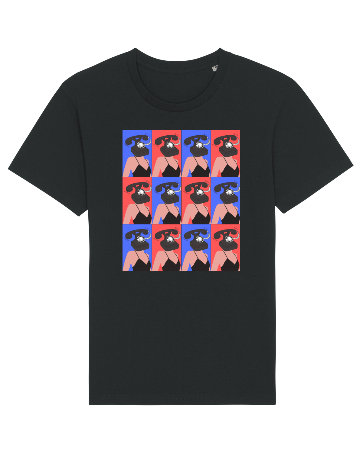 Tricou mânecă scurtă Unisex Rocker Black