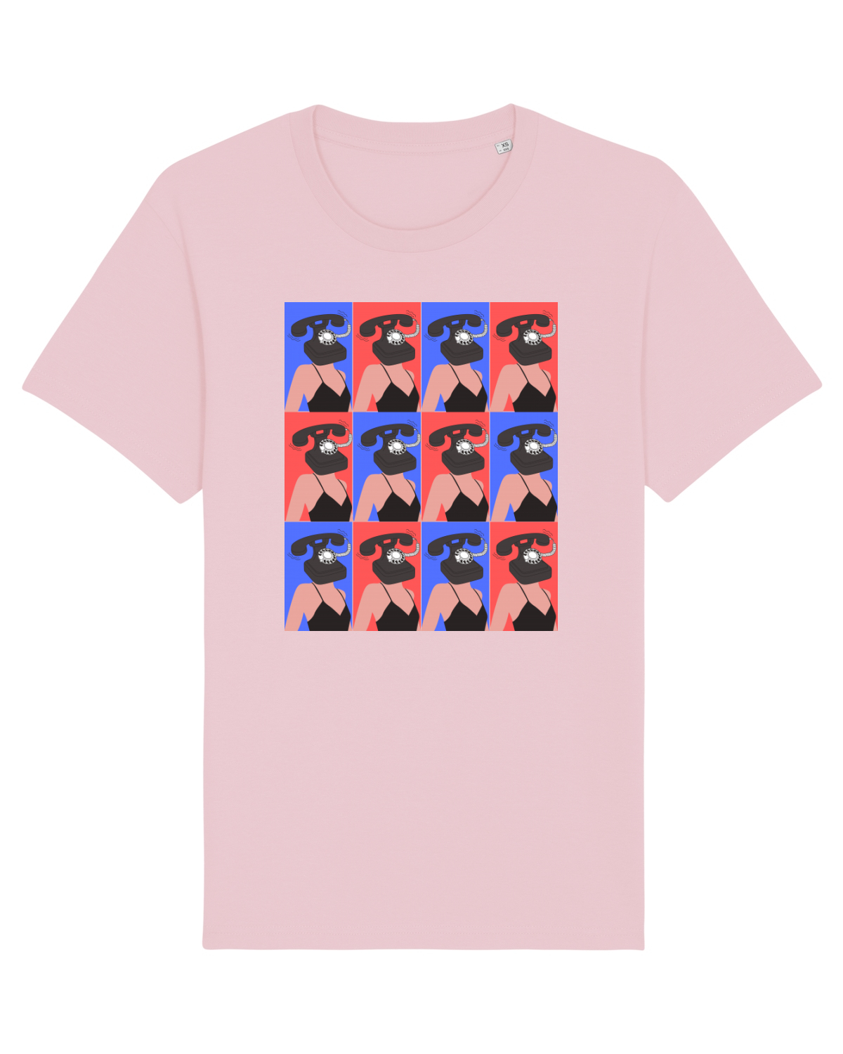 Tricou mânecă scurtă Unisex Rocker Cotton Pink