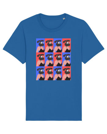 Femeie Abstract  Royal Blue
