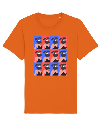 Femeie Abstract  Bright Orange