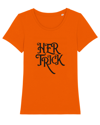 Her Trick Halloween Bright Orange