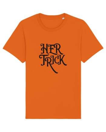Her Trick Halloween Bright Orange