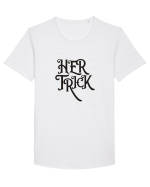 Her Trick Halloween Tricou mânecă scurtă guler larg Bărbat Skater